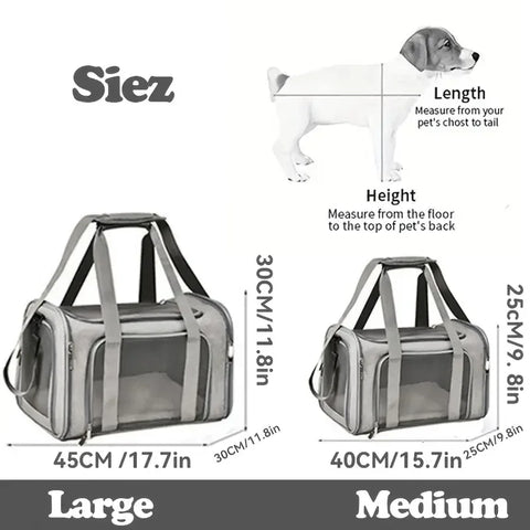 Pet Carrier Bag Side Ventilated Backpack Cat Pet Carriers Dog Travel Bag Airline Approved Transport for Small Dogs Cats Outgoing