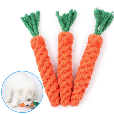 Durable Carrot Rope Dog Chew Toy - Perfect for Indestructible Dogs!