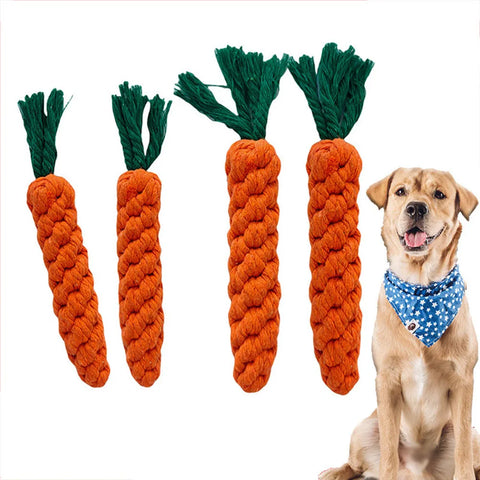 Durable Carrot Rope Dog Chew Toy - Perfect for Indestructible Dogs!
