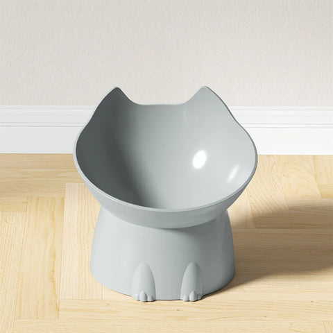 Elevate Your Cat's Dining Experience with the Whiskerware Anti-Tip Elevated Bowl - Perfect for Neck Protection!