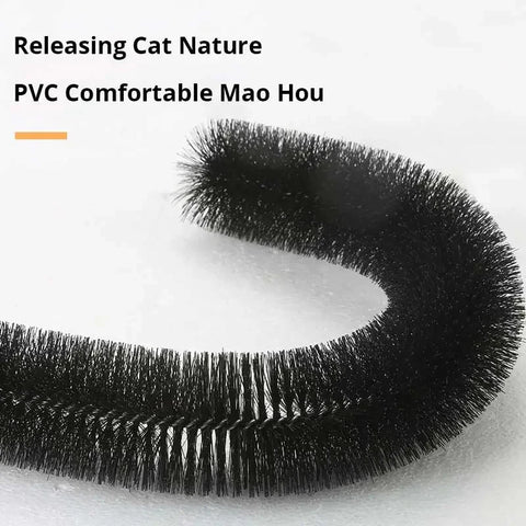 Pamper Your Cat with Our Interactive Grooming Toy Arch - Self-Grooming Brush and Scratching Pad Combo!
