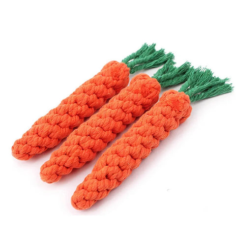 Durable Carrot Rope Dog Chew Toy - Perfect for Indestructible Dogs!