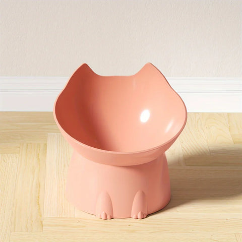 Elevate Your Cat's Dining Experience with the Whiskerware Anti-Tip Elevated Bowl - Perfect for Neck Protection!