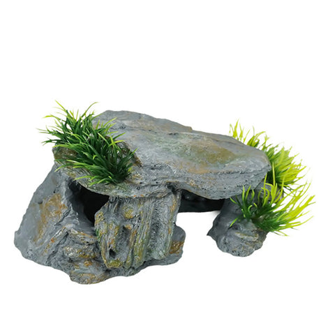 Transform Your Aquarium with the Reptile Rock Hide Cave - Perfect for Freshwater Fish and Shrimp!