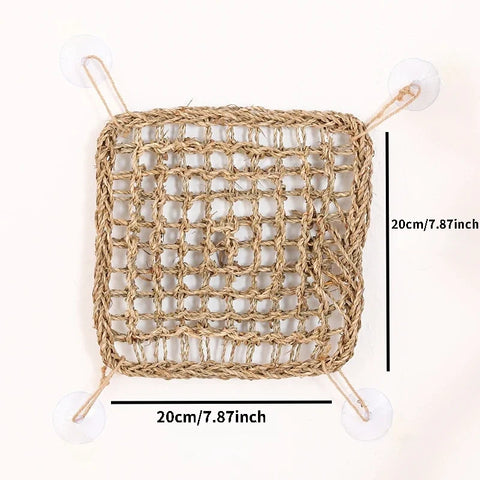 Cozy Bearded Dragon Hammock: Ultimate Lounger for Chameleons, Lizards, Geckos, Snakes, and Iguanas - Perfect Grass Cushion Pet Bed & Swing