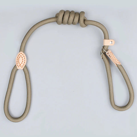 P Chain Dog Leash Slip Collar Pet Walking Leads Nylon Dog Mountain Climbing Rope Puppy Pet Traction for Small Medium Large Dogs