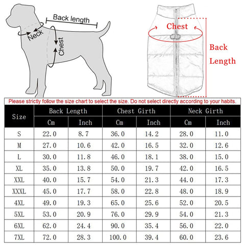 Keep Your Dog Cozy and Stylish This Winter with Our Waterproof Big Dog Coat - Perfect for Small, Medium, and Large Breeds!