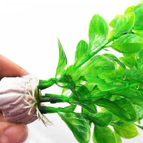 Lifelike Plastic Aquarium Water Grass - Stunning Green & Blue-Purple Artificial Plants for Your Fish Tank Decoration