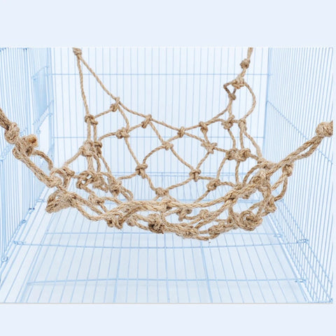Deluxe Parrot Swing Rope - Fun Climbing Net & Hammock for Birds, Hamsters, and Rabbits - Perfect Chewing and Playing Gym