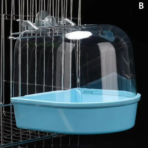 Delight Your Feathered Friends with Our Waterproof and Easy-to-Clean Hanging Bird Bath - Perfect for Parrots and Mynahs!