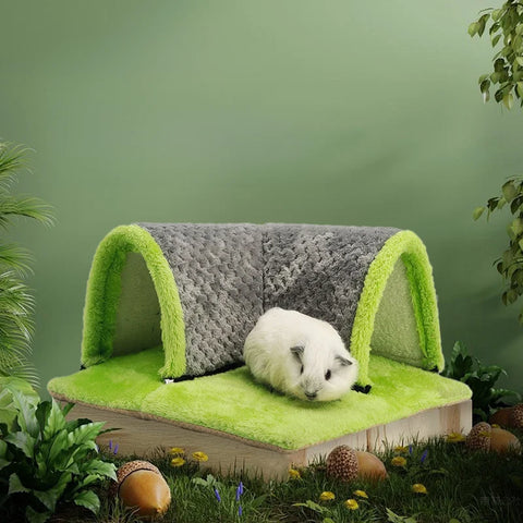 Cozy Plush Tunnels for Small Pets - Perfect Winter Hideaway for Guinea Pigs, Squirrels, Rabbits, and More!