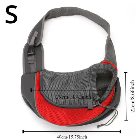 Stylish and Comfortable Portable Pet Carrier Bag for Small Dogs and Cats - Adjustable Crossbody Design