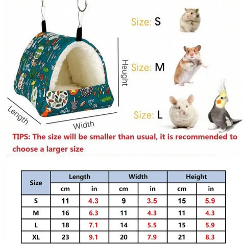 Cozy Cotton Bird Bed - Adorable Mini Cage Mat for Small Pets Like Rabbits, Squirrels, and Guinea Pigs