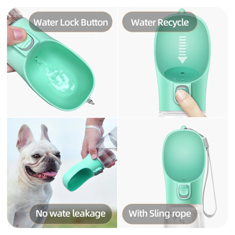 Ultimate Portable Dog Water Bottle - Leakproof Feeder for Outdoor Adventures with Your Furry Friends!