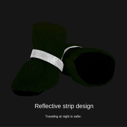 Protect Your Pup's Paws with Our 4-Piece Non-Slip Breathable Dog Boots – Perfect for Small to Medium Dogs!