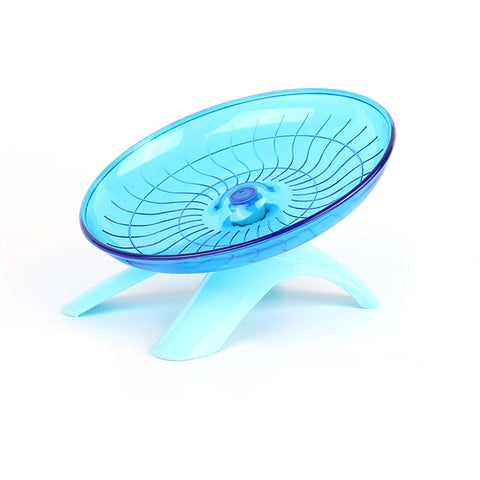 Silent and Stylish Pet Hamster Running Wheel - Mute Flying Saucer with Steel Axle for Happy Small Animals