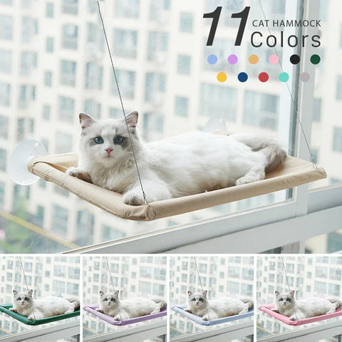 The Purr-fect Sunny Window Hammock: A Cozy Climbing Adventure for Your Feline Friend!