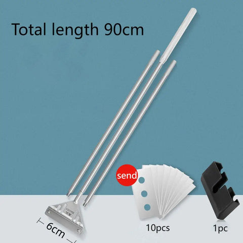 Revolutionize Your Aquarium Maintenance with the Stainless Steel Dual-Use Algae Scraper - Effortlessly Clean Your Fish Tank!
