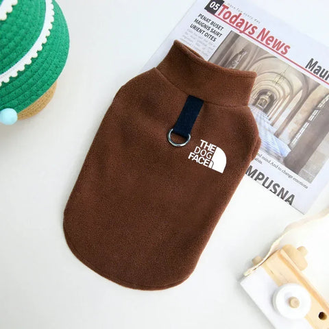 Cozy Fleece Dog Sweater Vest - Perfect Autumn/Winter Jacket for Small Breeds like Chihuahua and Bulldog