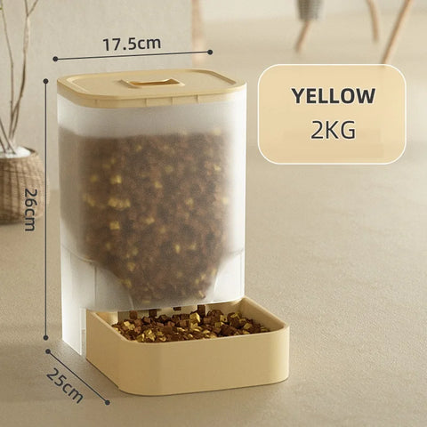 Automatic Pet Feeder and Water Dispenser - Convenient Food Storage Solution for Dogs and Cats