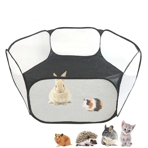 Deluxe Portable Playpen for Small Pets - Breathable Folding Tent for Cats, Dogs, Rabbits, and More!