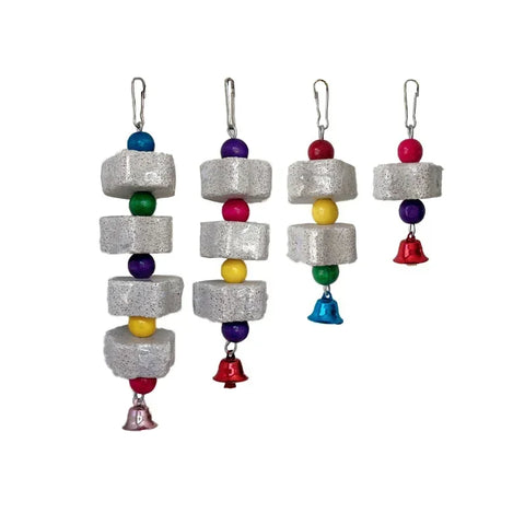 Bright and Engaging Flower-Shaped Bird Molar Toy - Perfect for Parrots, Chinchillas, and Squirrels!