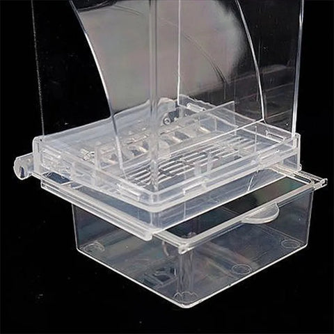 Automatic Acrylic No Mess Bird Feeders - Perfect Parrot Drinker & Food Container for Budgerigars and Parakeets