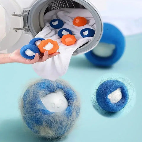 Revolutionary Pet Hair Remover: Reusable Laundry Balls for Effortless Cat Fur Removal and Lint Catching