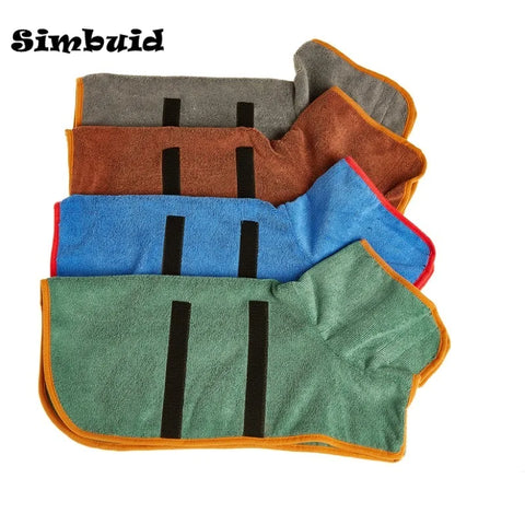 Ultimate Pet Bathrobe: Adjustable, Super Absorbent Towel for All Dog Sizes - Fast Drying & Moisture Wicking