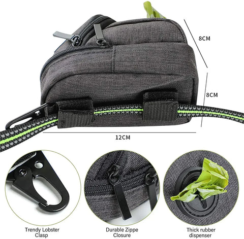 Ultimate Portable Dog Training Treat Bag - Convenient Waist Pouch for Snacks & Poop Disposal!