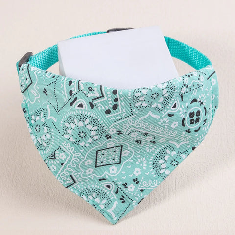 Stylish Adjustable Scarf Bandana Collar for Small Dogs and Cats - Perfect for Fashionable Pets!