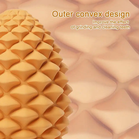 Exciting Pine Cone Dog Treat Dispensing Toy - Durable Chew Toy for Teeth Cleaning and Endless Fun!