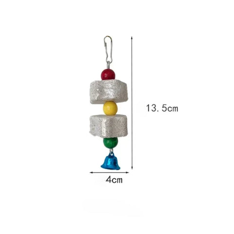 Bright and Engaging Flower-Shaped Bird Molar Toy - Perfect for Parrots, Chinchillas, and Squirrels!