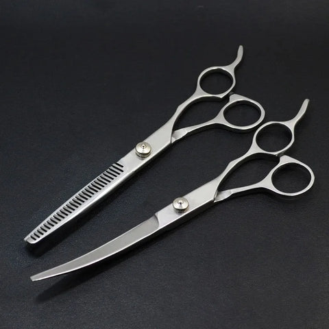 Professional Pet Grooming Scissors Set for Dogs - Perfect for Trimming, Styling, and Nail Care