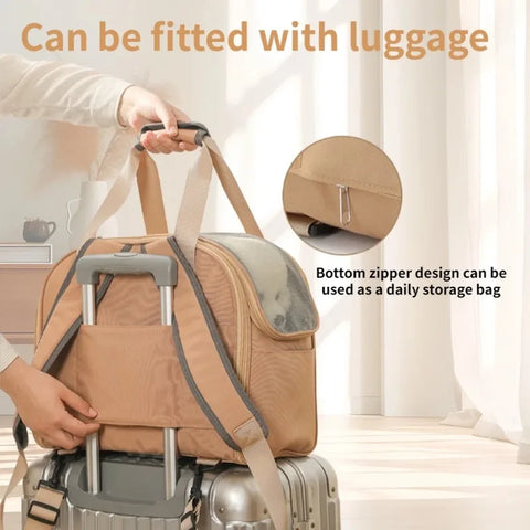 Comfortable and Versatile Pet Carrier Backpack for Medium Dogs and Cats - Perfect for Travel, Holds Pets Up to 4kg