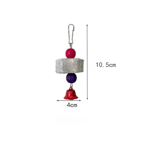Bright and Engaging Flower-Shaped Bird Molar Toy - Perfect for Parrots, Chinchillas, and Squirrels!