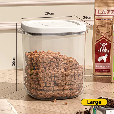 Keep Your Pet's Food Fresh with Our Airtight Large Capacity Storage Container - Perfect for Cats and Dogs!