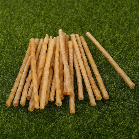 Delicious 20 Pcs Dog Chew Sticks - Tasty Treats for Small Dogs' Dental Care and Chewing Satisfaction
