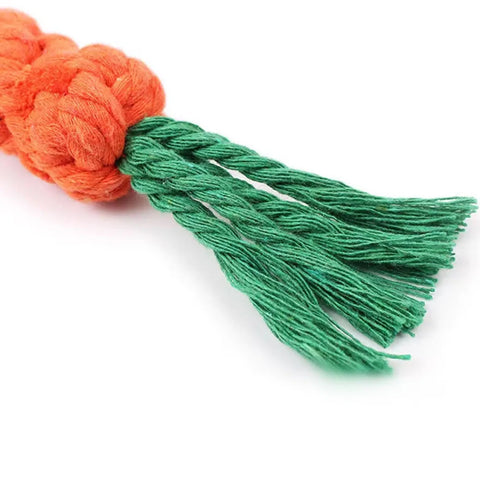 Durable Carrot Rope Dog Chew Toy - Perfect for Indestructible Dogs!