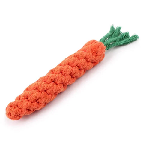 Durable Carrot Rope Dog Chew Toy - Perfect for Indestructible Dogs!