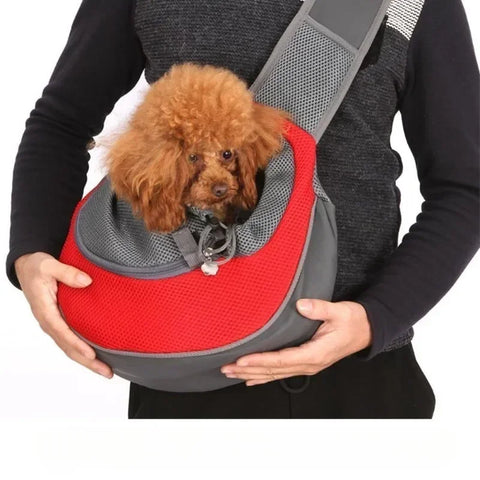 Stylish and Comfortable Portable Pet Carrier Bag for Small Dogs and Cats - Adjustable Crossbody Design