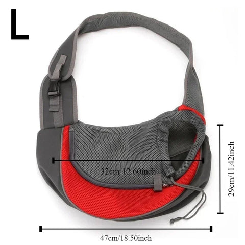 Stylish and Comfortable Portable Pet Carrier Bag for Small Dogs and Cats - Adjustable Crossbody Design