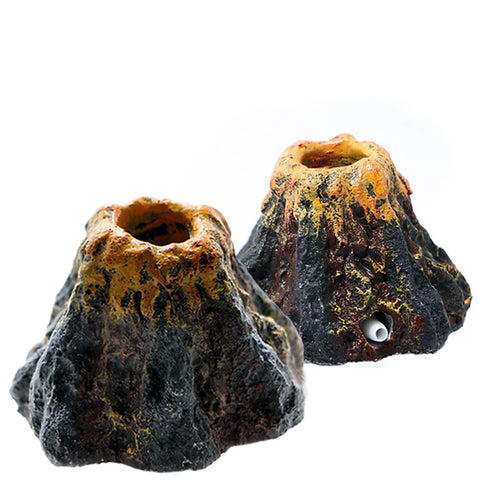 Transform Your Aquarium with a Stunning Volcano Shape Air Bubble Stone - Perfect Fish Cave Decoration