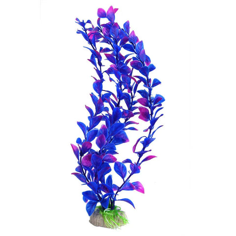 Lifelike Plastic Aquarium Water Grass - Stunning Green & Blue-Purple Artificial Plants for Your Fish Tank Decoration