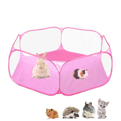 Deluxe Portable Playpen for Small Pets - Breathable Folding Tent for Cats, Dogs, Rabbits, and More!