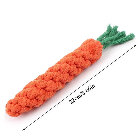Durable Carrot Rope Dog Chew Toy - Perfect for Indestructible Dogs!