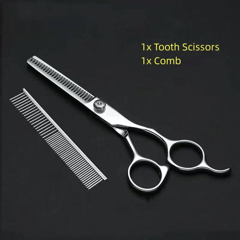 Professional Pet Grooming Scissors Set for Dogs - Perfect for Trimming, Styling, and Nail Care