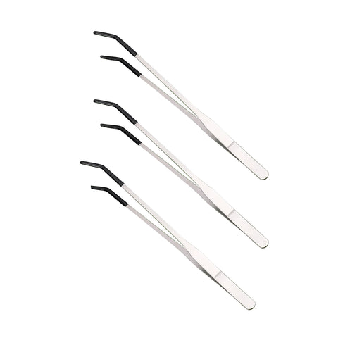 Premium Stainless Steel Reptile Feeding Tongs - Long Tweezers for Lizards, Snakes, Tarantulas, and More!