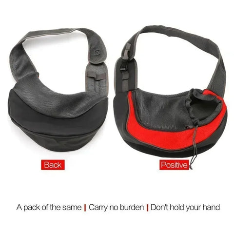 Stylish and Comfortable Portable Pet Carrier Bag for Small Dogs and Cats - Adjustable Crossbody Design