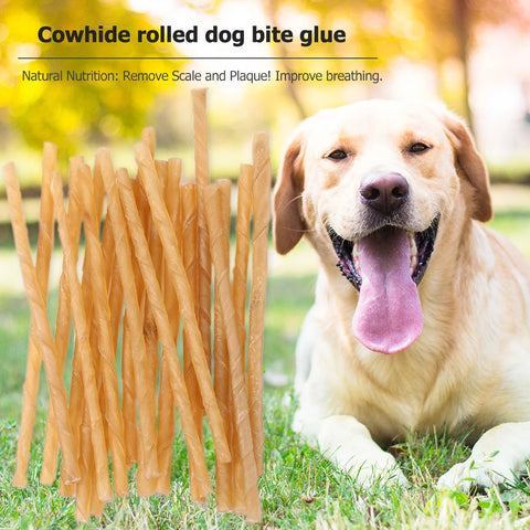 Delicious 20 Pcs Dog Chew Sticks - Tasty Treats for Small Dogs' Dental Care and Chewing Satisfaction
